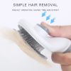 Stainless Steel Pet Grooming Comb for Dogs and Cats - Deshedding Tool for Hair Removal & Undercoat Cleaning - Gentle Skin Care Massage Brush for Pets