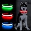 Solar And USB Rechargeable Light Up Pet Collar Waterproof LED Dog For Night Walking
