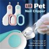 Pet Nail Clippers Dog Nail Trimmers With LED Lights
