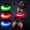 Solar And USB Rechargeable Light Up Pet Collar Waterproof LED Dog For Night Walking