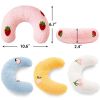 Cat Pillow, Small Pillow for Cat, Cat Blankets for Indoor, Pet Toy, Small Banana Donut Bed for Pets, Little Pillow for Cats No Heating Pad