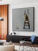 Hand Painted Abstract Upside-Down Dog Wall Art Poster and Print Canvas Painting Creative Living Room Decor Picture