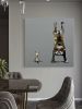 Hand Painted Abstract Upside-Down Dog Wall Art Poster and Print Canvas Painting Creative Living Room Decor Picture