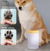 Portable Pet Cleaning Brush Cup with Soft Silicone Grooming Brush
