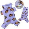 Adorable Silly Monkey Fleece Dog Pajamas/Bodysuit with Hood