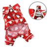 Penguins & Snowflake Flannel PJ with 2 Pockets (Red)