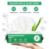 Silver Ion Antibacterial Pet Wipes – Unscented/ Lavender Hypoallergenic Dog & Cat Cleaning Wipes for Paws, Face, Ears & Butt