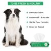 Silver Ion Antibacterial Pet Wipes – Unscented/ Lavender Hypoallergenic Dog & Cat Cleaning Wipes for Paws, Face, Ears & Butt